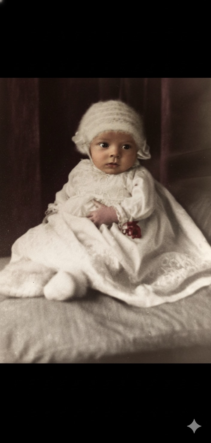 Sample memorial photo after colorization